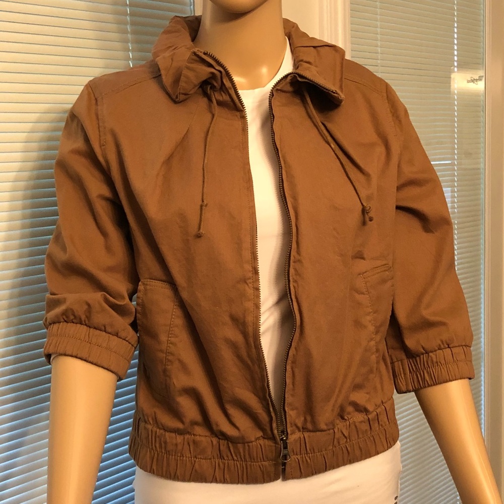 Old Navy Tan 3/4 Sleeve Jacket